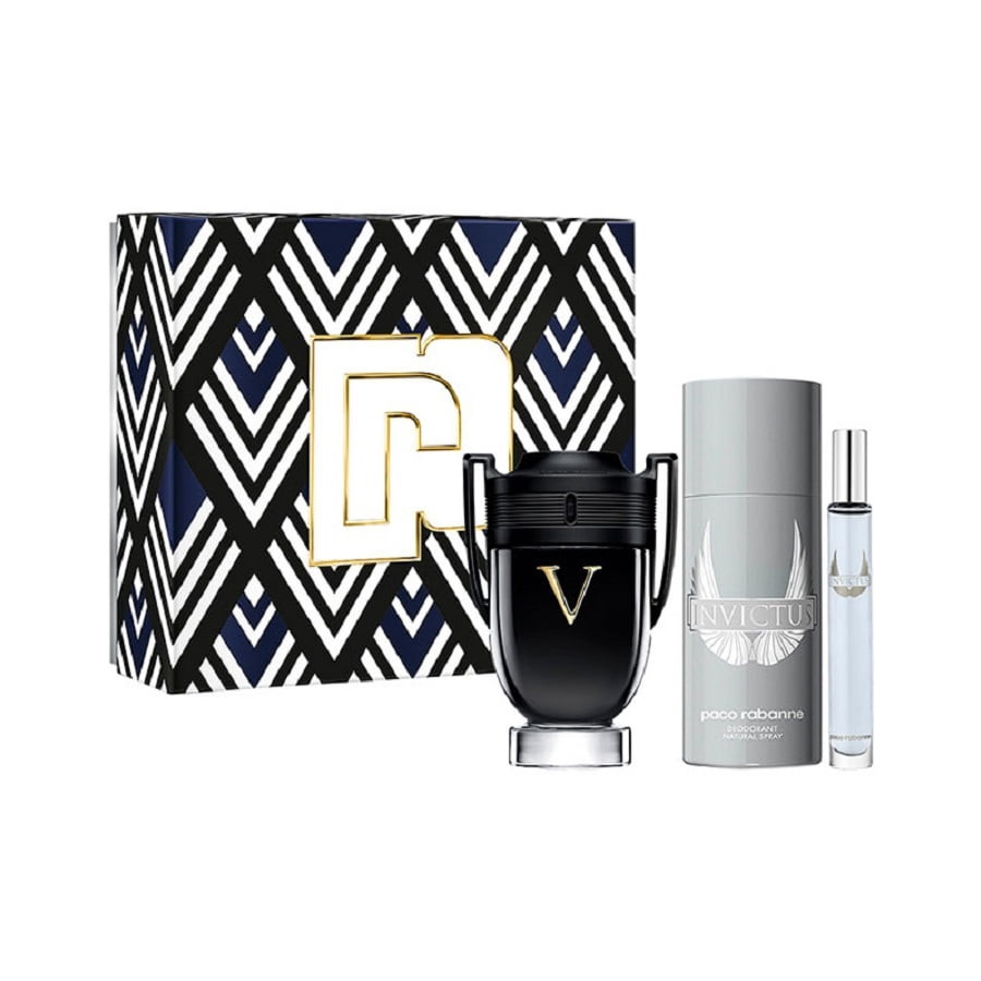 Paco Rabanne Invictus Victory Men's Tin Gift Set - 3.4oz EDP, 5.1