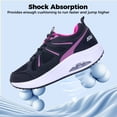 thumbnail image 2 of AiEles Womens Wide Toe Box Walking Shoes with Arch Support, Orthotic Sneakers for Daily Use,Cushioned Tennis Shoes for Plantar Fasciitis Relief, 2 of 6