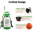 thumbnail image 7 of OUTGOO 1.3 Gallon Pump Sprayer for Garden Sprayer for Weeds, Lawn Care 52” Long Hose, 2 Nozzles & Easy Carry Handle Durable & Lightweight, 7 of 7