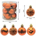 thumbnail image 5 of Xmarks 12 Pcs Halloween Hanging Ornaments, 1.6 Inch Halloween Hanging Ball, Shatterproof Barrel Packed Balls for Holiday Halloween Party Wreath Tabletop Tree Decorations, 5 of 6