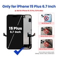 thumbnail image 2 of OLED Kit de Reemplazo de Pantalla (No LCD) para iPhone 15 Plus, Pantalla Retina Full HD de 6.7 Pulgadas., 2 of 7