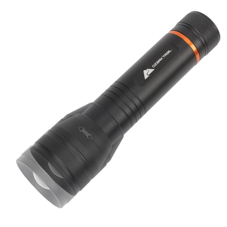 OZARK TRAIL 1500 LUMEN FOCUSING FLASHLIGHT WITH BONUS PENLIGHT, WATERPROOF, BLACK
