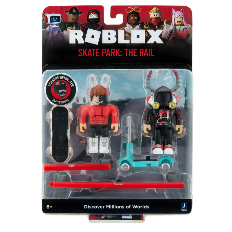  Roblox Action Collection - Skate Park: The Rail Game Pack  [Includes Exclusive Virtual Item] : Toys & Games