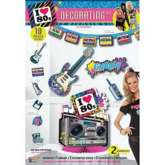 80'S PARTY DECOR - DECOR KIT