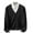 A-Black, variant on Men's Casual Cardigan Sweaters Long Sleeve V-Neck Cardigans Casual Solid Color Button Down Knitted Sweater A-Dark Gray