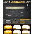 thumbnail image 2 of Barra de Luz LED Auxbeam de 20 pulgadas 420W con 6 Modos Estroboscópicos Ámbar, 2 of 7