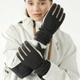 thumbnail image 4 of Ski Gloves,Winter Snowboard Snow Warm Touchscreen Cold Weather Women Gloves Wrist Leashes, 4 of 6