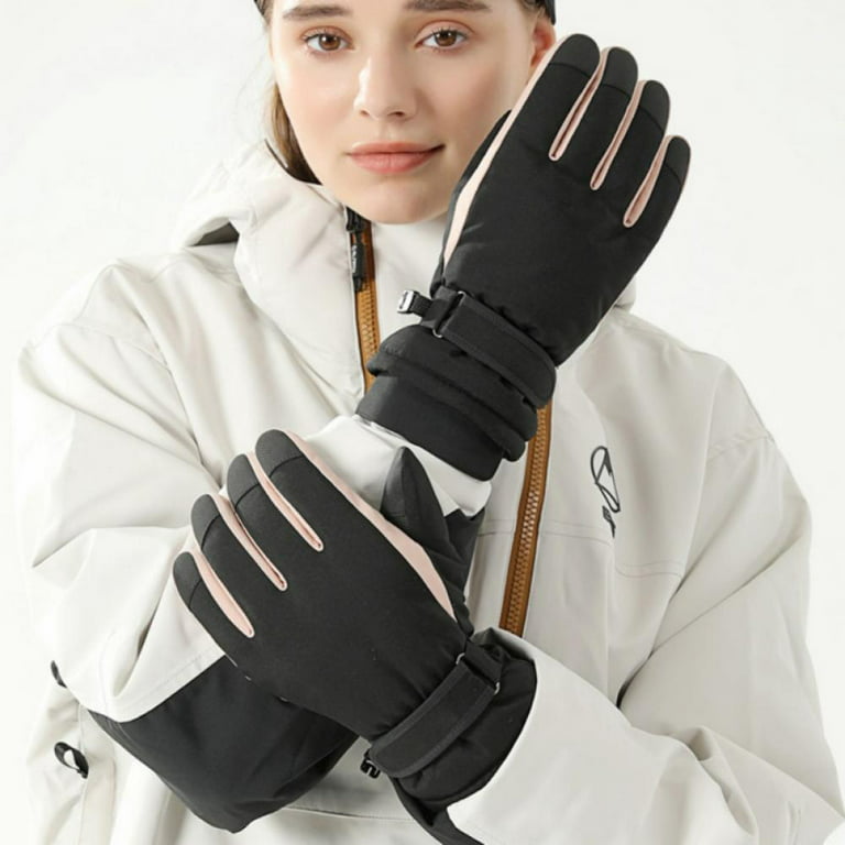 Waterproof & Windproof Winter Gloves for Women, Touchscreen Thermal Gloves  for Cold Weather, Ski Snowboard Work Gloves