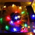 thumbnail image 4 of Cadena de luces de estrellas - color - 10 metros 100 luces Adepaton WRMH-570, 4 of 6