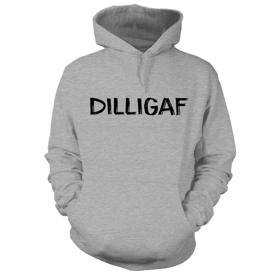 DILLIGAF - Heather Gray Hoodie