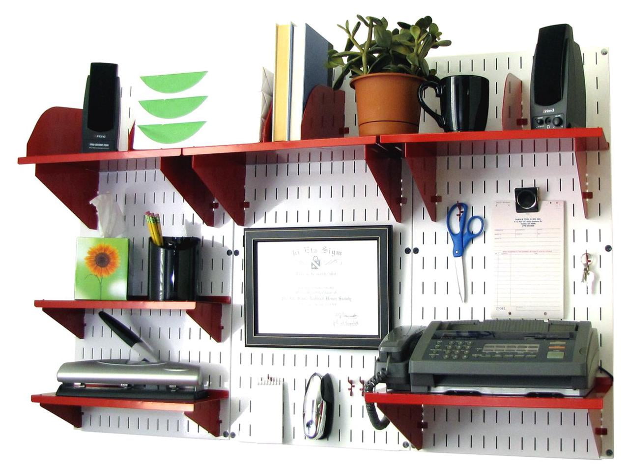 Wall Control Office Organizer Unit Wall Mounted Office Desk Storage and