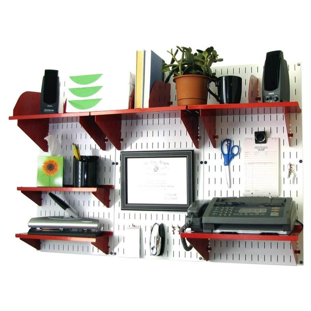 Wall Control Office Organizer Unit Wall Mounted Office Desk Storage and