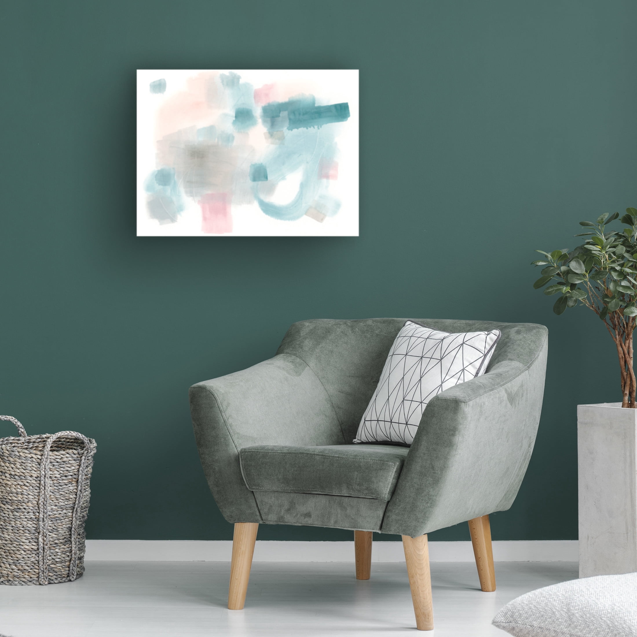 Trademark Fine Art June Erica Vess Liquid Screen II Canvas Wall Art