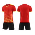 thumbnail image 4 of JAJAHO Boys Summer Active Clothes Athletic Short Sleeve V Neck T Shirt Quick Dry Shorts 2 Piece Set Kids Sports Outfit, 4 of 4