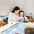 thumbnail image 5 of Manfei Western Farm Turkey Queen Comforter Set,Thanksgiving Theme Bedding Sets,Autumn Harvest Pumpkin Bedding Comforter Set For Kids,Super Cozy Room Decor Reversible,3 Pieces, 5 of 8
