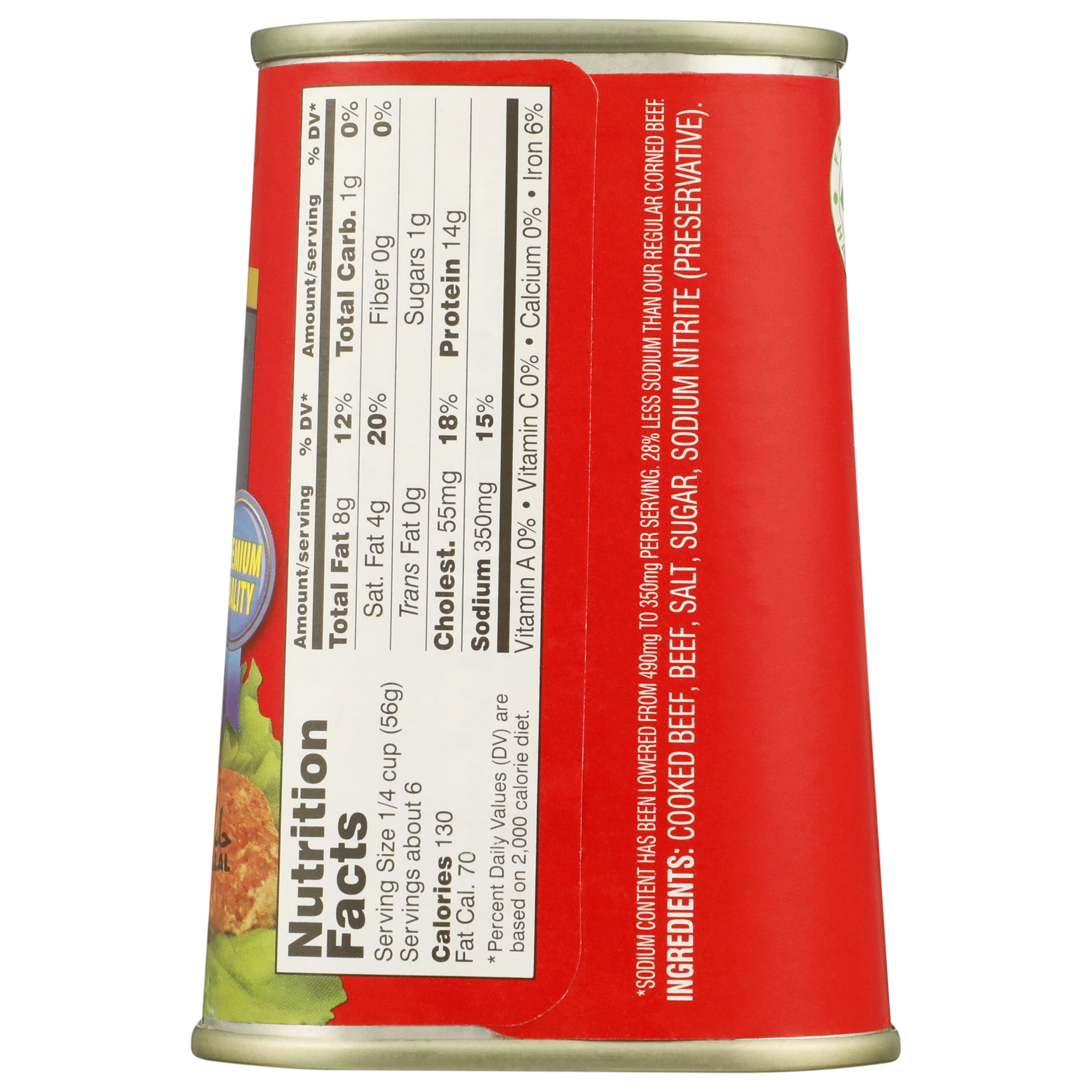 (2 pack) Grace Corn Beef, Reduced Sodium, 12 oz Can