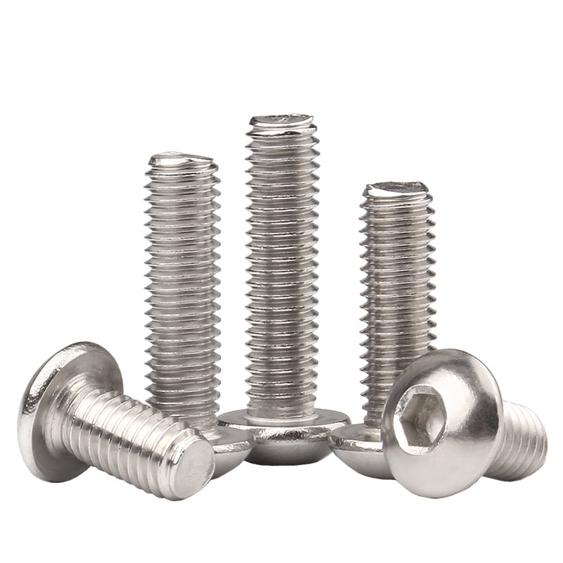 M3 M6 Hex Socket Cap Screws A2 Stainless Steel Self-tapping Bolts Flat/Button