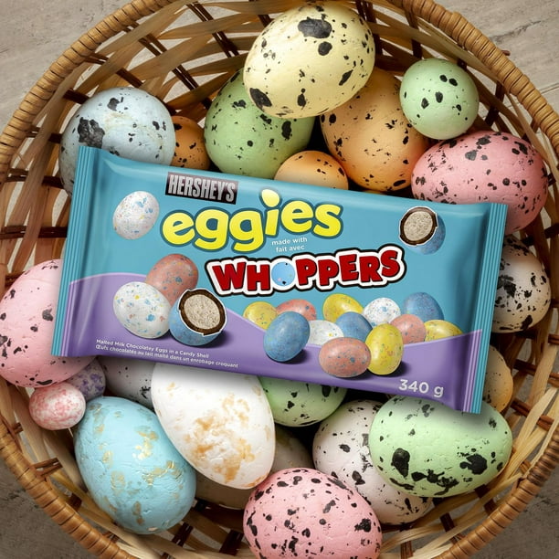 HERSHEY'S EGGIES made with WHOPPERS Malted Milk Chocolatey Easter