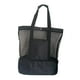 thumbnail image 4 of Bolsa de playa transparente y ligera con hielera térmica. negro, 4 of 9