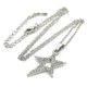 thumbnail image 1 of B Collar de estrella de cinco puntas Collar con incrustaciones de diamantes de temperamento simple para estudiantes, 1 of 5