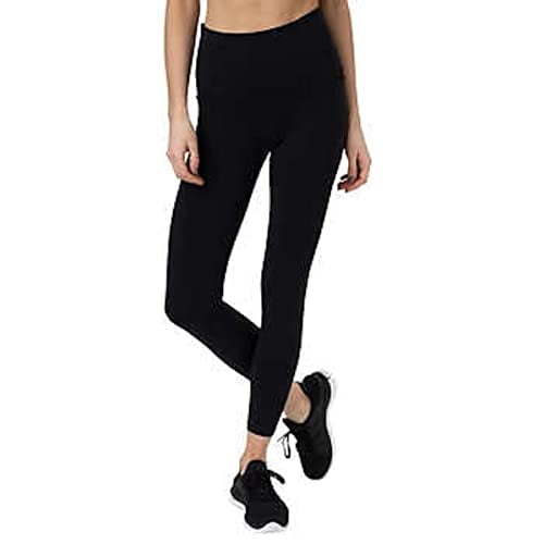 Tuff Athletics Women's High Waisted Legging with Pockets (Large, Black