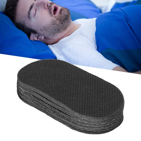 Cinta adhesiva anti ronquidos, 4 x 7,5 cm transpirable 30 piezas nasal respiración bocadillos para dormir para hombres mujeres
