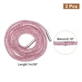thumbnail image 2 of Cordon de zapato de cristal con 2 piezas de Uxcell de 39" de longitud para pantalones deportivos, pantalones cortos y zapatillas, rosa claro, 2 of 6