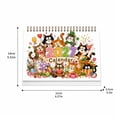 thumbnail image 3 of 2027 Desk Calendar, 8.27 x 5.51 In Large Spiral Bound Monthly Planner with Party Cat Art for Home Office Decor, 3 of 7