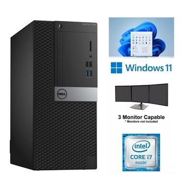 Restored Dell OptiPlex 7040 MT Core i7 Desktop Computer 32GB RAM 1TB SSD Windows 11 Wi-Fi (Refurbished)