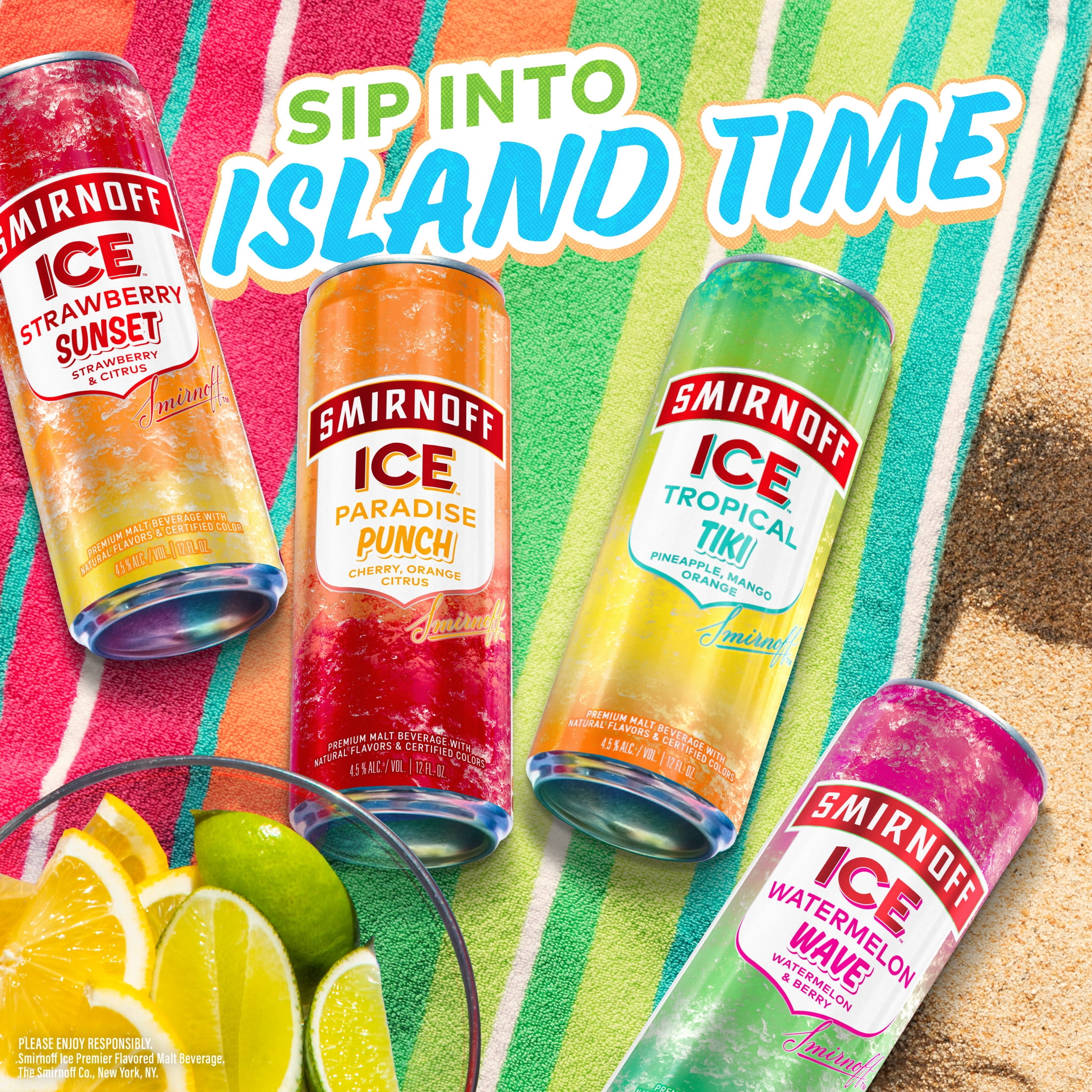 Smirnoff Icy Island Variety Pack, 12 fl oz, 4.5% ABV