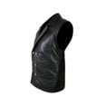 thumbnail image 3 of Mens Motorcycle Biker Button Down Leather Vest, 3 of 5