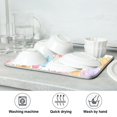 thumbnail image 7 of Yayeee Dish Drying Mat for Kitchen Counter 18"x24" Microfiber Absorbent Pad, Cute Pastel Flowers Pattern, 7 of 7