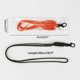 thumbnail image 5 of Cordones para llavero trenzados, resistentes, de paracord, para collares y silbatos, color gris, 5 of 5