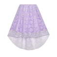 thumbnail image 5 of Girls Dress Purple Off Shoulder Hi-low Skirt Bridesmaid 7 Years, 5 of 6