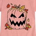 thumbnail image 3 of Instant Message - Pumpkin Lawn Bag - Toddler & Youth Girls Short Sleeve Graphic T-Shirt, 3 of 6