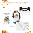 thumbnail image 5 of Anbech Christmas It's Fall Y'all Shirt Women Pumpkin Print Fabric Shirt Long Sleeve Round Neck tops, 5 of 5