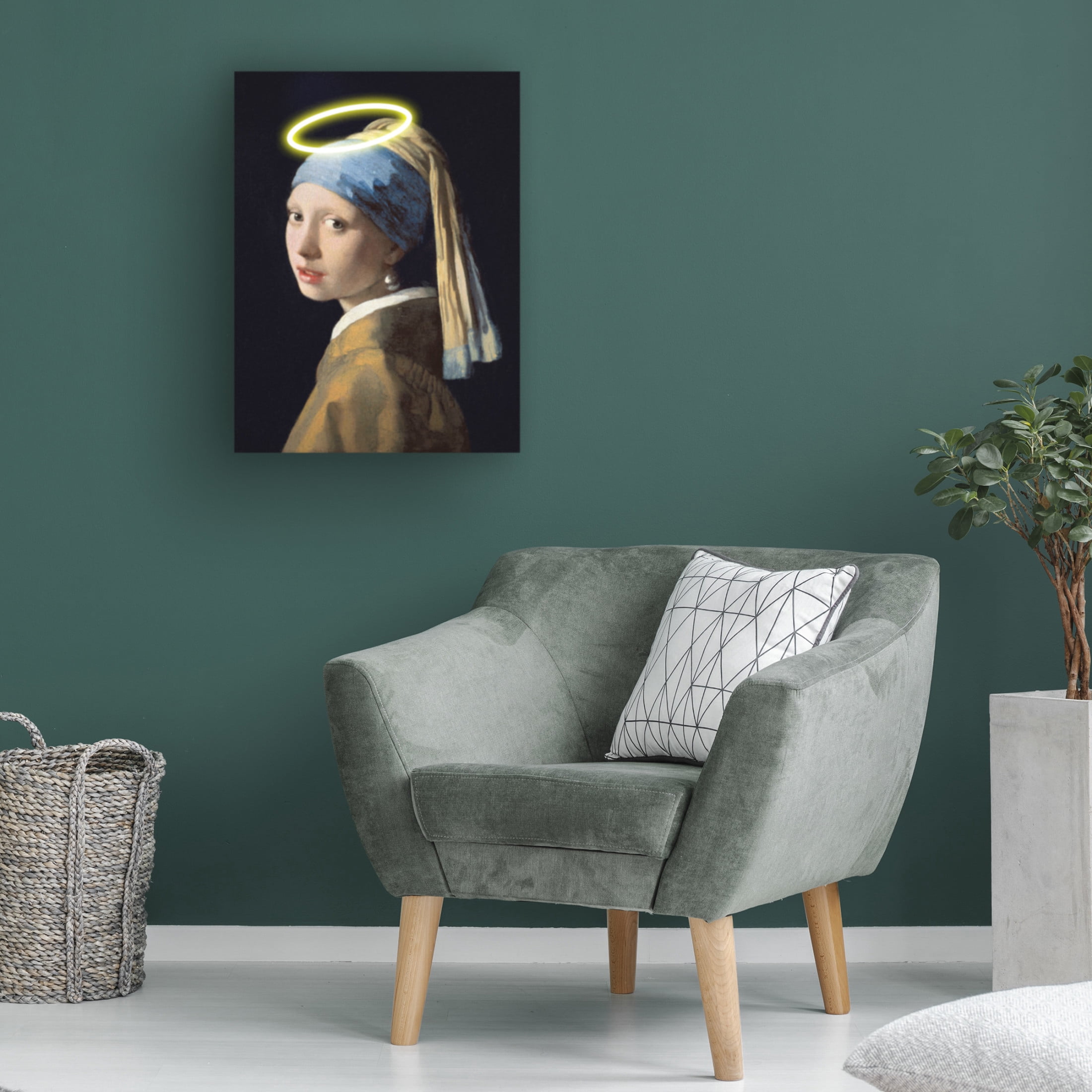 Trademark Fine Art Artelele Girl With A Halo Canvas Wall Art