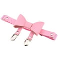 thumbnail image 2 of Women's Faux Leather Bowknot Leg Garter Belt Elastic Punk Thigh Ring, 2 of 2