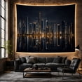 thumbnail image 6 of New York City Skyline at Night with Reflective Water, Serene Digital Art for City Lovers, Urban Wall Art Decor, Housewarming Gift Tapestry Wall Hanging for Living Room and Bedroom, 6 of 7