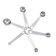 thumbnail image 1 of Juego de cucharas medidoras para condimentos, 6 piezas/juego, cucharas medidoras de café de acero inoxidable, cucharas medidoras, integración perfecta, 1 of 11