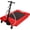 Red, variant on QinaQin Heavy Duty Mobile Oil Changing Pan with Hand Pump,Low Profile Oil Drain Pan, 8 Ft Hose & Quick Drain Valve for Garage Workshop,Red
