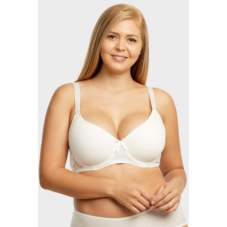 Womens 6 Pack of Everyday Plain, Lace, D, DD, DDD Cup Bra -Various Style  4343PLD, 42D 