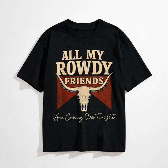 Hank Name All My Rowdy Friends are Coming Over Tonight Gift T-Shirt