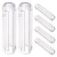 thumbnail image 2 of 6pcs Ribbed Curtain Rod Handle For Home And Hotel Clear Pull Rod Handle Grip Drapery Wand End Cap For Living Room And Bedroom Decor, 2 of 7