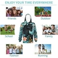 thumbnail image 6 of Bingfone Black Panther Floral Illustration Pattern Youth Classic Hoodies Soft Hooded Pullover Sweatshirts for Girls and Boys, 6 of 6