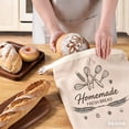 thumbnail image 6 of 2 Pack Beeswax Bread Bags for Sourdough,Reusable Organic Linen Beeswax Bread Bag for Homemade Sourdough 17 x 12.6 Inches Food Storage Cloth Bag – Freezer-Friendly & Freshness Preservation, 6 of 6