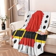 thumbnail image 2 of Red Christmas Santa Costume Pattern Round Blanket,Comfortable Soft Flannel Throw Blanket,All Season,Warm Lightweight Blankets for Sofa Bed Couch Living Room Chair 60"x60", 2 of 5