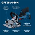 thumbnail image 2 of Ensambladora de Biscuit Bosch GFF18V-086N 18V Brushless Inalámbrica, 2 of 7