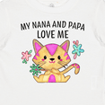 thumbnail image 4 of Inktastic My Nana and Papa Love Me with Cute Kitten and Flowers Boys or Girls Baby T-Shirt, 4 of 5