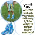 thumbnail image 6 of Nickelodeon Baby Shark Waterproof Rubber Rain Boots Easy-On Handles - Size 10 Toddler, 6 of 6